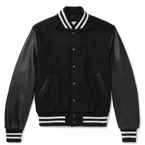 แจ็คเก็ตบอมเบอร์เลตเทอร์แมนเสื้อแขนยาวหนังสั่งทำ - Product Image 6