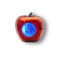 Pour le produit en céramique électrique d'horloge de table numérique parlante en forme de pomme