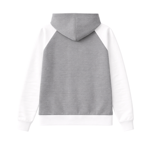 Sudadera con Capucha de Manga Raglán Gris Acero 20 Zeta Phi Beta Soror, Inspirada en los Fundadores de 1920, Hermandad Griega, Ropa Premium para la Mujer Superior - Product Image 4