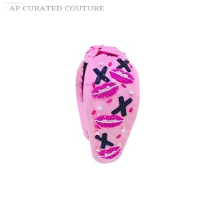 ที่คาดผมธีมวาเลนไทน์สไตล์เรโทรสายรัดผมประดับด้วยมือจากอินเดียที่คาดผมสไตล์ย้อนยุค - Product Image 5