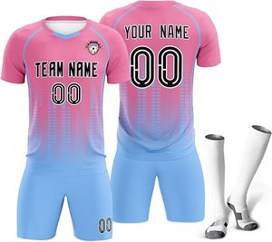 Ropa deportiva para hombre 100% poliéster calcetín gratis personalizado adulto fútbol Jersey sublimación fútbol uniforme conjunto fútbol Jersey para la venta - Product Image 1