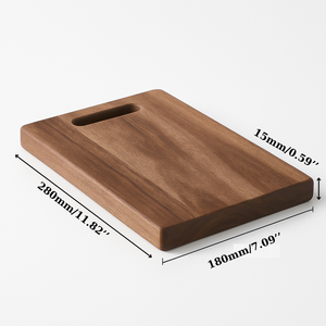 Tabla de cortar de madera de acacia grande con ranura para jugo, tabla de cortar de cocina antideslizante, proveedor OEM - Product Image 3