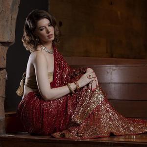 Dernière vente Exclusive de vêtements de mariage et de fête, Georgette lourde, broderie de séquence de Bollywood indien, Saree de travail à bas prix - Product Image 2