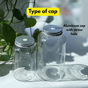 ขวดพลาสติกสำหรับสัตว์เลี้ยงขนาด400มล./450มล./550มล./650มล./700มล./100มล. พร้อมฝาอลูมิเนียมและรูหลอดมีขนาดให้เลือก - Product Image 6