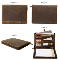 Portafolio con Cierre Personalizado al por Mayor, Portafolio de Cuero Personalizado, Carpeta de Archivos con Logotipo