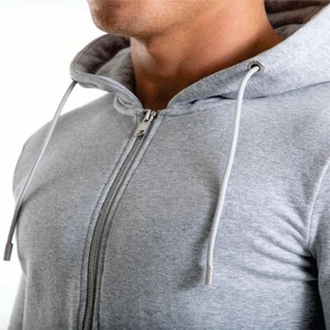 Ropa de calle personalizada Deportes Fitness Manga larga Media cremallera Algodón Crop Top Sudaderas con capucha para mujeres y hombres - Product Image 5