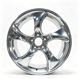 Jantes forgées en alliage poli à cinq branches Zorlen Concave 16 <span class=keywords><strong>17</strong></span> 18 19 20 21 22 pouces pour G-Class G63 W463 W465 - Product Image 1
