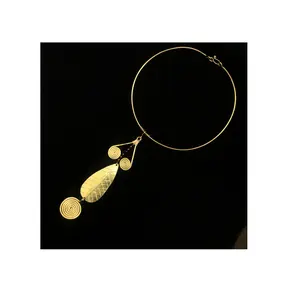 热门黄铜双链吊坠项链女女孩珠宝令人钦佩的质量最佳供应商