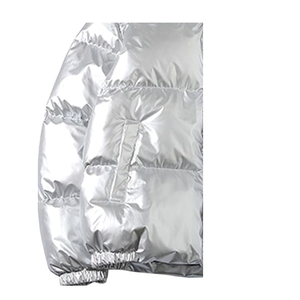 เสื้อแจ็คเก็ตกันน้ำสำหรับผู้ชายแฟชั่นฤดูหนาว สวมใส่กลางแจ้ง ทำงาน ออกกำลังกาย หรือพักผ่อน มีฮู้ด บุนวมหนานุ่ม เงางาม ขายส่ง - Product Image 5