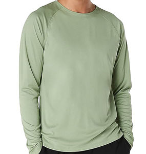 Bonne Qualité Meilleur Matériel Rash Guard pour Hommes et Séchage Rapide à Manches Longues Couleur Unie Plus Size Rash Guard - Product Image 3