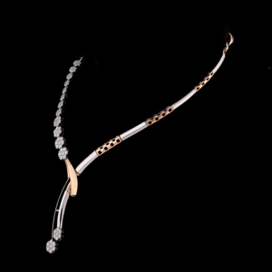 Collar Clásico Elysian Curve Chapado en Oro de 18K con Diamante Cultivado en Laboratorio para Regalos de Boda, Compromiso y Aniversario - Product Image 1