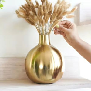 Modern Alloy Floral <b>Vase</b> for Elegant Home Decor and <b>Beautiful</b> Indoor Bloom Arrangement Enhancement - Product Image 1