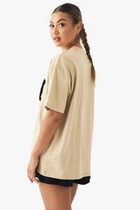 T-shirts pour femmes 2025 été O cou blanc t-shirts à manches courtes T-shirt femme éponge surdimensionné tenue décontracté femmes T-shirt - Product Image 3