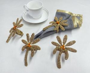 Porte-serviettes en résine de forme ronde de luxe poli tourbillon cuisine transparente meilleur logo personnalisé pour les fêtes de restaurant - Product Image 4