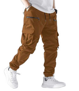 Pantalon cargo droit en laine foncée pour homme 2025, poches latérales, coupe classique, formel, lavage moyen, taille moyenne, haute qualité, respirant - Product Image 6