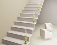 Carreaux de sol en porcelaine antidérapants 300x1200MM au design moderne, surface polie, peler et coller, pour escalier