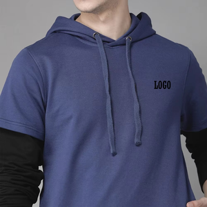 Sudadera con Capucha de Invierno para Hombre de la Mejor Calidad, con Bolsillo Canguro, Forro Polar, Impermeable, Básica, Mezcla de Algodón, Informal, Corte Regular, Larga - Product Image 4