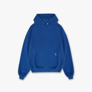 Sweat à capuche surdimensionné épais unisexe en éponge française 400 coton 500 coton lourd logo de broderie personnalisé 100% sweats à capuche en coton pour hommes 100% - Product Image 3