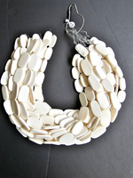 Perles en os naturel AZ ENTERPRISES en gros pour la fabrication de bijoux, colliers, bracelets, chapelets, artisanat DIY, modèle sculpté à la main et poli