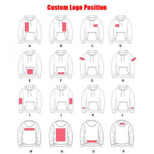 Sweat-shirts à capuche en molleton français de luxe en gros, surdimensionnés, en coton lourd, avec logo sur le devant, teinture unie - Product Image 4