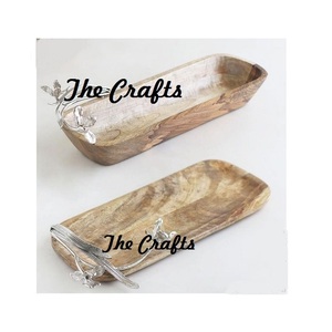 Plateau de service en acier inoxydable avec poignées en aluminium Taille et forme personnalisées Vaisselle Thé Café Plateau de service - Product Image 5