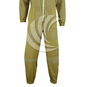 ชุดเลี้ยงผึ้งกันผึ้ง Sting Stopper, ชุดเลี้ยงผึ้งแบบสามชั้นระบายอากาศได้ สีเขียวขี้ม้า พร้อมผ้าคลุมหน้าแบบถอดได้ สำหรับผู้ชายและผู้หญิง - Product Image 3