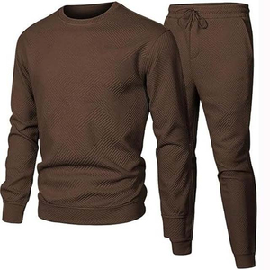 Survêtements unisexes OEM d'hiver grande taille effet délavé à capuche, ensembles 2 pièces avec logo personnalisé imprimé, 100 % coton, pour le fitness - Product Image 5