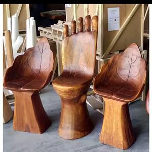 เก้าอี้มือไม้แข็งดีไซน์แบบดั้งเดิมปรับแต่งขนาดรูปร่างและการออกแบบสำหรับเฟอร์นิเจอร์บ้าน - Product Image 2