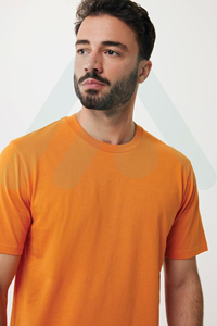 เสื้อยืดคอกลมสำหรับผู้ชายผ้าคอตตอนสีพื้น100% 220กรัมย้อมสี - Product Image 3