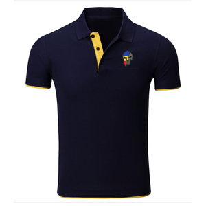 Performance pour hommes pour Polo T-Shirt 100% coton anti-rides à manches courtes blanc broderie impression conception solide tricoté matériel - Product Image 1