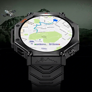 Montre connectée ronde Sower KC91, écran IPS 1,39 pouce, GPS, étanche, montre de sport avec lampe torche pour hommes et femmes - Product Image 5