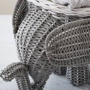 Tienphong งานสานมือรูปช้างสไตล์โบฮีเมียนของขวัญงานหัตถกรรมหวายสำหรับเสื้อผ้าของเล่น - Product Image 5