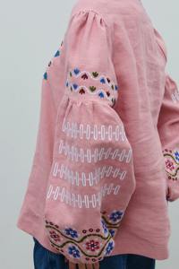 Blusa bordada bohemia de algodón de manga larga para mujer, fabricantes de ropa occidental por encargo de alta calidad - Product Image 6