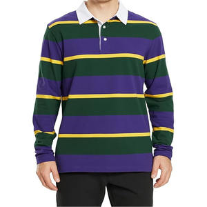 Polo de alta calidad Nuevo diseño de moda Polo de combinación de dos colores Polo con logotipo de sublimación personalizado Polo para hombres - Product Image 3