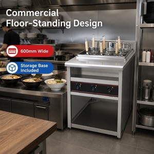 เครื่องต้มบะหมี่ไฟฟ้าแบบตั้งพื้น 6 ตะกร้า ยี่ห้อ Commercial Electric สำหรับร้านอาหาร ตัวแทนจำหน่ายและส่งออก - Product Image 3