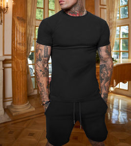 Nuevo Rash Guard Summer Men's Slim Sportswear Camisas Transpirable Fitness Color sólido Simple Street Sets New Rash Guard - Product Image 4