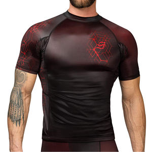Rashguard de MMA de Alta Calidad, Nuevo, en Oferta, Servicio OEM al por Mayor, Transpirable, de Manga Larga, Compresión, Spandex/Nailon - Product Image 1