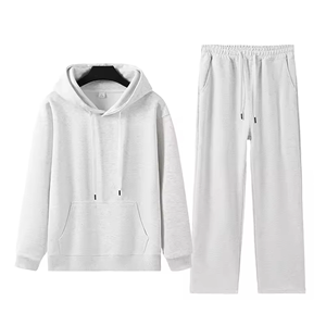 Ensemble de survêtement pour hommes, respirant, avec capuche, chaud pour l'hiver, personnalisable, vente en gros, grandes tailles, polyester et coton, pour l'entraînement - Product Image 6