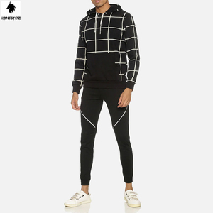 กางเกงวอร์มแบบนุ่มมีซิปใส่ได้ทั้งชายและหญิงชุด2ชิ้นผ้าไนลอนด้านหน้าแบนยืดหยุ่นแบบลำลอง - Product Image 1