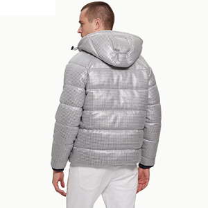 WAGSAM SPORTS Men's Hooded Solid Puffer Jacket Windproof Standard Polyester Winter Casual <b>Coat</b> <b>Zipper</b> Closure HIGH STREET Quick - Product Image 6