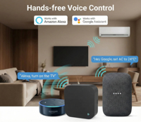 Pengendali Jarak Jauh IR Universal 2-in-1 + Hub Gerbang Zigbee 2.4GHz WiFi Pusat Otomatisasi Cerdas Mendukung Alexa Google Home