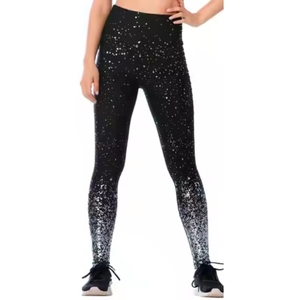 Nouveaux leggings de yoga pour femmes, tendance, unis, taille haute, respirants, séchage rapide, longueur intégrale, en élasthanne/polyester, prix bas, best-seller - Product Image 1