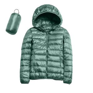 Veste courte en coton d'hiver personnalisée pour femmes Manteaux d'extérieur à capuche matelassés en duvet coupe-vent pour femmes - Product Image 2