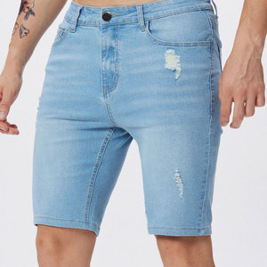 2022men Summer Shorts Ripped <b>Jeans</b> <b>High</b> <b>Waist</b> Regular Denim Shorts - Product Image 2