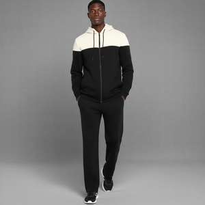 Conjunto Deportivo de Hombre de Moda, 100% Algodón, 2 Piezas, Sudadera con Capucha y Pantalones Deportivos, Estampado, Felpa, Transpirable, Estilo Hip Hop - Product Image 4