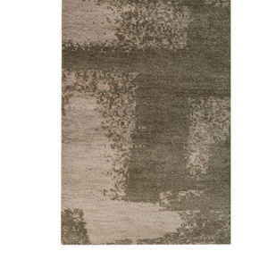 Alfombra Entropy Green de Lana y Seda de Bambú Anudada a Mano, 10mm, Rectangular, Abstracta, para el Hogar, Pasillo, Sala de Estar, Técnicas Hechas a Mano - Product Image 4