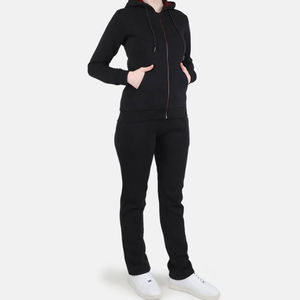 Service OEM Ensembles de jogging pour femmes 100% coton Streetwear à capuche en molleton d'automne Vêtements décontractés pour tous les jours Tenue personnalisée - Product Image 1