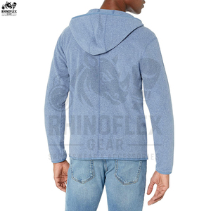 Nouvel arrivage de sweat à capuche d'entraînement zippé à fermeture éclair unisexe basics coton mélangé hiver vente en gros de sweats à capuche d'entraînement à fermeture éclair de fitness à vendre - Product Image 5