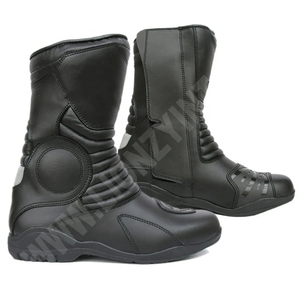 Botas de moto antideslizantes de tobillo corto de alta calidad para máxima seguridad en la conducción impermeable transpirable cuero deportes para hombres - Product Image 5