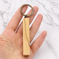 Leere Bar Form Koa Holz Schlüssel bund Qualität Holz Geschenk Graviert Holz Schlüssel ring 5. Jubiläums geschenk